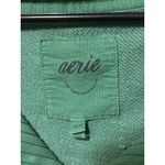 Aerie  Down to Earth 1/4 Zip Sweatshirt Rib Oversized Green Small Photo 5