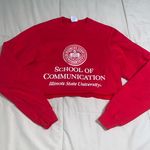 Illinois State University School of Communication crop crewneck Photo 0