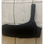 Shade & Shore   One Shoulder Textured  Bikini Top Black Women’s 32A New Photo 2