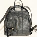 Michael Kors  Black Soft Pebbled Leather Gold Studded Mini Backback Purse Photo 6