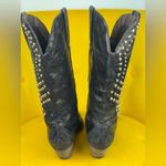 Reba  Black Studded Boots Size 8M Photo 3