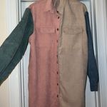 These Three Boutique Colorful Corduroy Tshirt Dress Photo 0