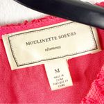 Anthropologie MOULINETTE SOEURS Lace Overlay Rust Orange Blouse, Size Medium Photo 2