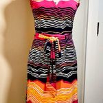 TORI RICHARD HAWAII Camilla True Wrap Sleeveless Striped Knit Jersey Dress XS Pink Photo 10