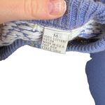 Vintage Purple Knit Grandpa Sweater Medium Oversized Cotton Photo 2