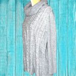 Jos. A. Bank Joseph A banks gray cable knit cowl neck flared hem sweater Photo 7