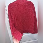 Liz Claiborne Crazy Horse by  Red/White Knitted Zip Up Sweater Size Large Photo 9