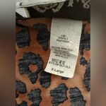 L&B Lucky & Blessed Leopard Print Turquoise Lace Trim Duster Vest XL Western Brown Photo 6