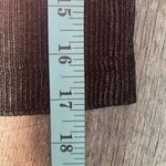 Moon River NWT Moon River Womens Metallic Ribbed Boat Neck Puffy Sleeve Top Black Gold XS Photo 8