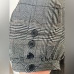 Apt. 9 - Black and White Plaid Women's Blazer with buttons on the sleeves Size 12 Photo 2