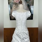 Beautiful Vintage Y2K Eternity Satin Ruched Wedding Gown! White Size 10 Photo 6