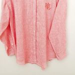 Ralph Lauren | Black Label Oversized Shirt Tunic Tie Belt Button Coral | Size XL Photo 3