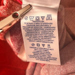 Lands' End  Floral Cardigan Sweater Maroon Pink XL Photo 10