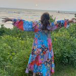 Spell Cha Cha Boho Midi Dress Sz L Blue Size L Photo 9