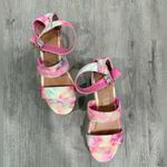 Bamboo  Multicolor Tie-Dye Wedge Sandals Photo 6