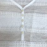 Denim & Supply Ralph Lauren DENIM & SUPPLY Ivory Lace Henley Top Shirt V-Neck Sheer 3/4 Sleeve Sz Small New Photo 8