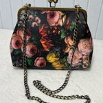 Women Small Retro Purse Vintage Top Handle Handbag Kiss Lock Shoulder Bag Black Photo 0