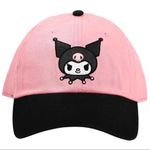 Sanrio Kuromi‎ Embroidered Pink & Black Contrast Hat PREOWNED Photo 0