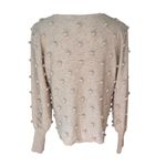 Lilly Pulitzer Kippa Pom Pom Sweater Beige/Tan, Sz L Photo 3