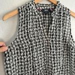 Maeve Anthropologie Black White Check Top Gingham Farm Cowgirl Fall Picnic Photo 1