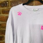 Wildfox  Lilac Lavender Purple Pink Dogs Love Me Graphic Sweatshirt Size Small Photo 2