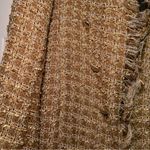 NWT House of Harlow 1960 Tan Gold Tweed Jacket Timeless Appeal Women’s Medium Photo 1