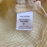 Karlie  SEMI CROPPED GAUZEY BUTTER YELLOW BLOUSE SMALL Photo 2