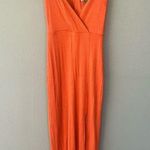 Forever 21 Orange Bodycon Midi-dress with razorback - adjustable Photo 0