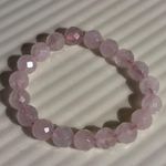 New Pink Rose Quartz Libra Scorpio October Stretch Bracelet Photo 2