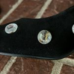 Chic Stylish Black Heels with Crystal Details Gently Used Condition Size 8 Photo 9