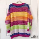 Olivia Rubin Mika rainbow stripe sequin cardigan Pink Photo 6