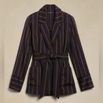 Banana Republic  Navy & Gold Striped SPENCER SUIT JACKET Blazer Size XS NWT $230 Photo 1