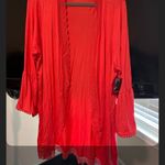 Torrid Elegant coral Lace Trim thin cover up Photo 0