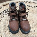 Harley Davidson 81025 Boots Lace Up Brown Leather Motorcycle Buckle Size 6 Gray Photo 1