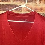 Philosophy Rust Red Short Sleeve Choker Keyhole T-Shirt Women's Size Small Photo 1