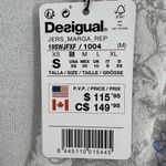 Desigual  Sweater XS Sheer Wrap Sequin Floral New Photo 7