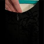 AQUA  BLOOMINGDALE’S L Polka Dot Velvet Rose-Embossed Mini Dress Photo 4