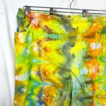 Mainstreet Blues Plus Size 36T Pants Handmade Tie Dye Elastic Yellow Green 1081 Photo 3