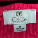 CeCe  out pink balloon sleeve sweater with detail size medium Photo 3