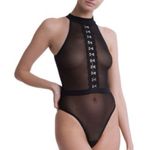 Hanky Panky NWT  X PRABAL GURUNG Hook-&-Eye Halter Bodysuit Photo 1