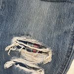 American Eagle  AE Distressed Patches Mom Jeans Women's Size 00 Straight Leg Photo 7