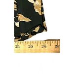 H&M Womens Professional Blouse Size 2 Black Floral Button Front Long Sleeve Top Photo 7