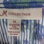 JM Collection  14 Striped Roses Cotton Blend Workwear Top Plus Photo 4
