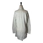 Michael Stars  Ivory And Tan Heathered‎ Mock Neck Long Line Cardigan Sweater 2 Photo 1