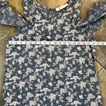 The Impeccable Pig  Floral Cold Shoulder Blouse Medium Photo 6
