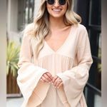 Dress Up Maria Bell Sleeve Babydoll Blouse Photo 4