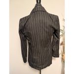 Forever 21  Women's Black Pinstripe Double Breasted Blazer Size S Photo 2