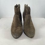 Frye  Renee Seam Suede Short Boot in Brown Size 10 Photo 6