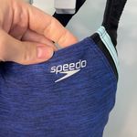 Speedo ‎ One Piece Swimsuit Blue & Black Size 6 Photo 2
