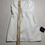 Lulus Blissfully Beaming White Sleeveless Bow Mini Dress Size M Bridal Wedding Photo 11